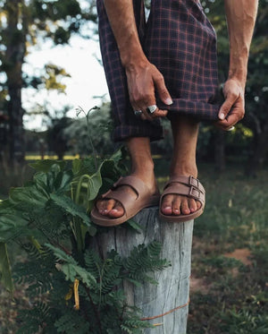 Linus Sandals - Tobacco Brown (Vegan)