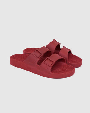 Linus Sandals Bordeaux - Dark Red (Vegan)